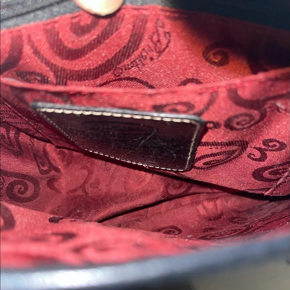 Small Brighton Vintage Leather Satchel -Red Lining